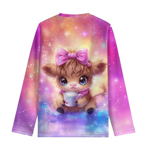 Image of WELLFLYHOM Long Sleeve T-Shirt for Boys Girls 3-16 Years Old Tee Tops Crewneck Pullover Shirts Fall Outfits