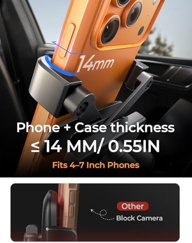 AINOPE Phone Holder for Car Vent, 2026 Auto Lock Car Phone Holder Mount - 3