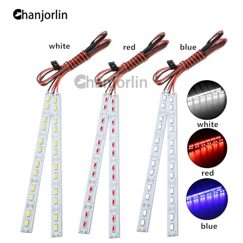 Luces LED RC 6V de aluminio para camión Buggy 1/10 accesorios azul Traxxas Redcat HPI 6