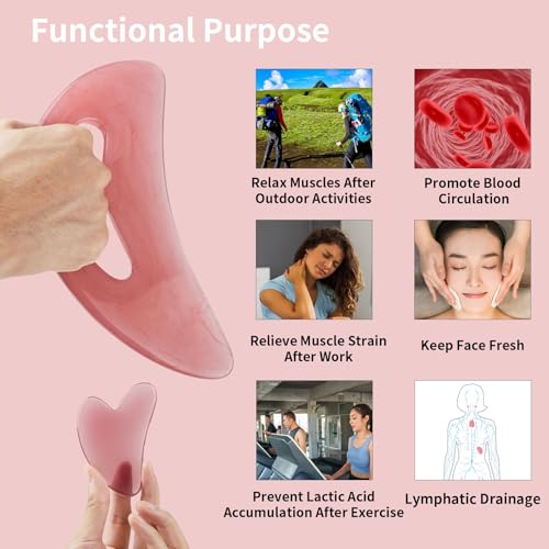 FDKJEJC Body Gua Sha Tool Celulite (resina) Ferramenta Guasha para Corpo Grande Ferramentas de Massa