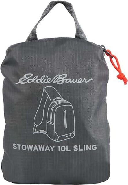 Eddie Bauer Stowaway Packable Sling Bag | Travel | Outdoor | Lightweight | Compact | EDC | Ripstop Nylon | 10L