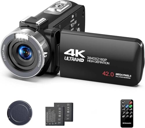 4K Digital Camcorder for Vlogging with Accessories