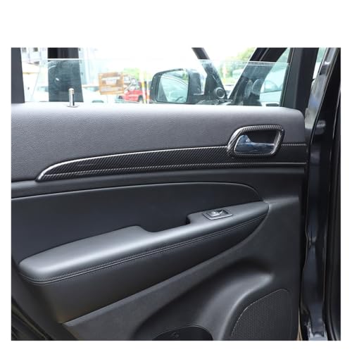 Pegatinas de fibra de carbono para consola de Jeep Grand Cherokee 2011-2020 4