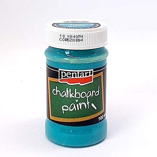 Zita's Creative - Pintura Mate para Pizarra, 100 ml, Color Turquesa Color Mate, Color para Manualidades, Pintura para Pizarra