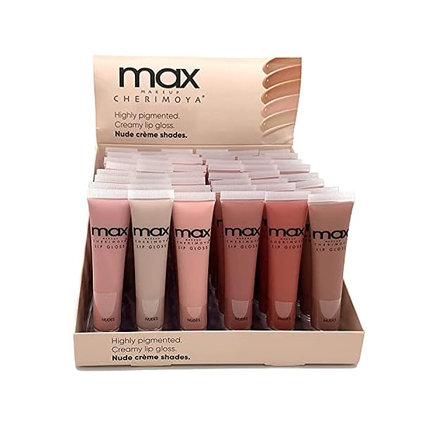 Cherimoya MAX Makeup Lip Polish Nude Gloss (6-pc)