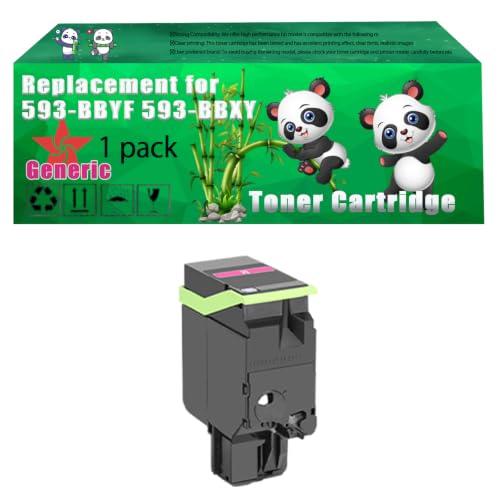 Image of Replacement 593-BBYF 593-BBXY 593-BBXZ 593-BBYB Toner Cartridge Compatible for Dell S5840dn S5840cdn Printers, Up to 30000 Pages, Vivid Colors, Contains Chip (1 Pack Magenta)