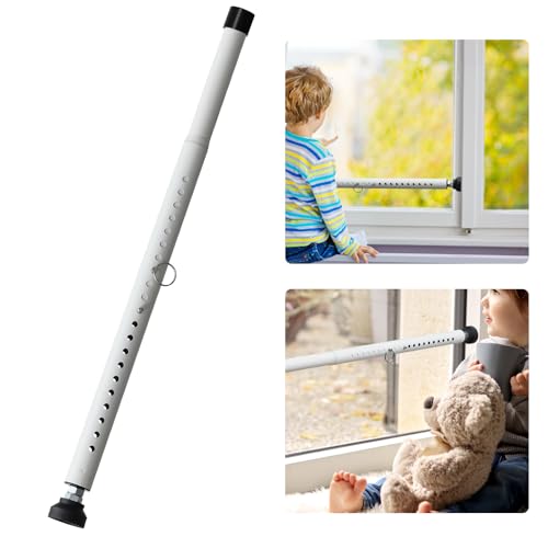 POKUSI Sliding Door Lock, 18-50 inches Adjustable Sliding Door Security Bar, 1 Inch Heavy Duty...