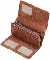 GOIACII Portefeuille Femme Grande Capacite Longue Cuir Porte