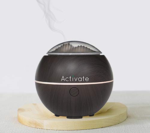 Difusor aromático eléctrico 100 ml con diseño madera miniatura 3