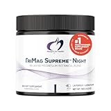 Designs for Health TriMag Supreme Powder Night - 300mg Magnesium Drink Supplement with Tart Cherry for Calm and Sleep - Lavender Lemon Flavor (30 Servings / 180g)