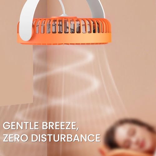 Image of Portronics Aero Breeze Portable table Fan 178mm, USB Rechargeable Fan, 3 Speed Airflow, Battery Powered Silent Operation, 4 Hours Back Up, 360 Rotatable USB Fan, BLDC Fan for Kitchen,Office,Home