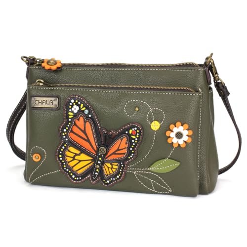 Image of CHALA RFID Protected Vegan Leather Deluxe Crossbody Bag with Adjustable Straps