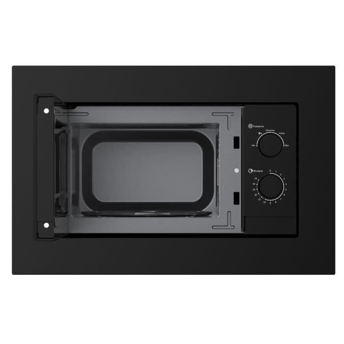 Micro-ondes encastrable - CONTINENTAL EDISON - CEMO20EBM2-1280 W - L59,5xH38,5xP35,3 cm - 20L - Noir
