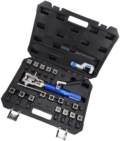 Brake Hose Flaring Tool Kit, Suitable for Fuel and Transmission Cooling Hoses, Equipped with a High-Efficiency Cylinder and Hose Cutter.