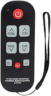 Gvirtue A-TV10 Big Button Universal Remote Control for Seniors, Initial Setting for Lg, Sharp, Vizio, Zenith, Philips, Panasonic, RCA - Simple to Read, No Program Needed