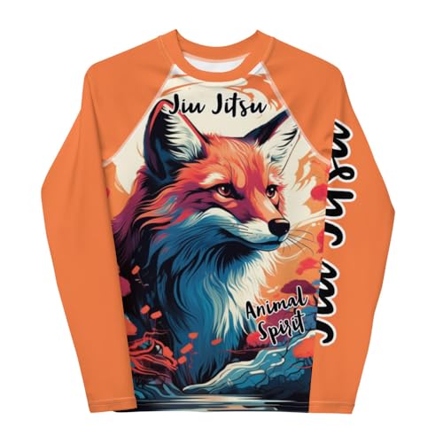 Generic Youth Girls No Gi Jiu Jitsu Rash Guard Fox