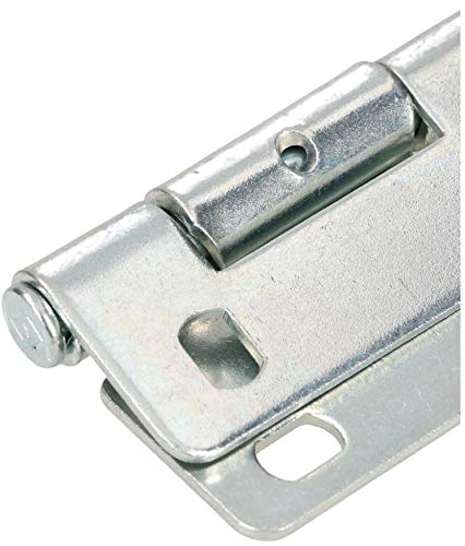 KOTARBAU® Blechscharnier 70 x 62 mm 2 St. Kistenband 2 Flügel Scharnier Gerollte Torscharnier für Sektionaltor Torband 2 Flügel Stift Stahl Verzinkt Robust