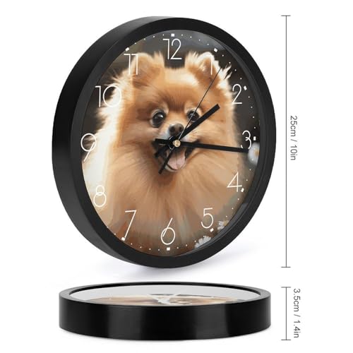 Horloge murale ronde blanche pour embellir votre salon ou cuisine - 3