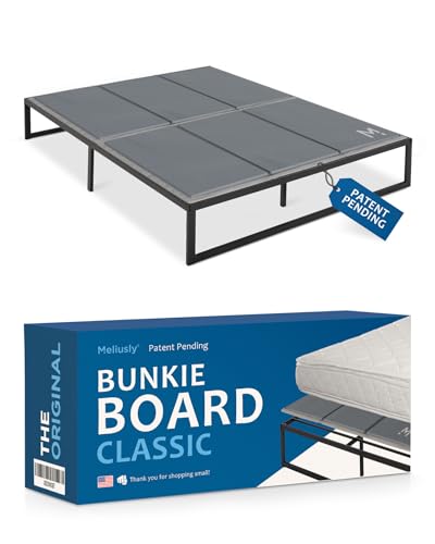 Meliusly Premium 10mm Bunkie Board Queen Size (60x80'') Patent Pending Low Profile Bed Board Design - Breathable, Noise Minimizing, Moisture Resistant Bunkieboards, Low Profile Bed Support