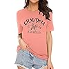 Womens-Grandma-Life-is-The-Best-Life-T-Shirt-Funny-Letter-Print-Blessed-Nana-Gift-Shirts-Short-Sleeve-Tops-Tee Womens Grandma Life is The Best Life T Shirt Funny Letter Print Blessed Nana Gift Shirts Short Sleeve Tops Tee Orange