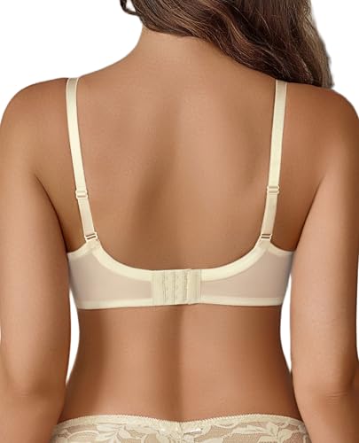 Image of Avidlove Women Lace Bra Underwire Sexy Bralettes Unlined Mesh Full Coverage Lingerie Everyday Bras