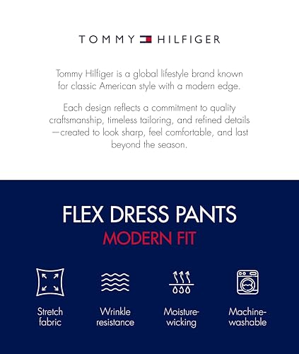 Tommy Hilfiger Men's Classic Stretch Chino Pants – Modern Fit, Wrinkle, Versatile & Comfortable for Work or Casual Wear - Image 4