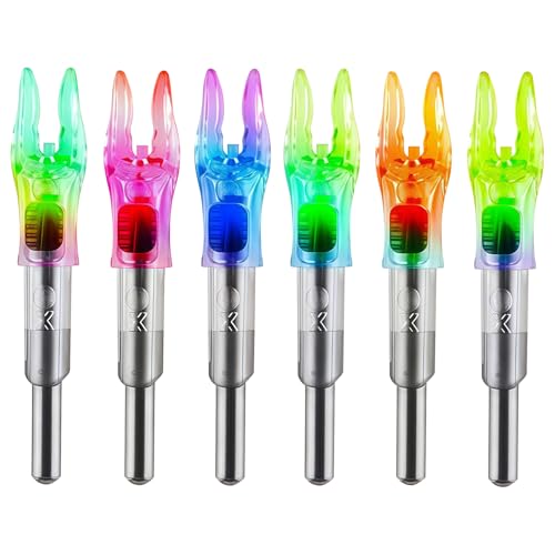 Encoches lumineuses à DEL FEEGO pour flèches de .204 .233 .244 .246 pouces