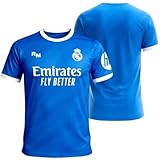 Real Madrid - Kit Infantil 3ª Equipación 2025‑2026 | Réplica Oficial| Camiseta + Pantalón | Diseño Azul | Tejido Transpirable | Regalo Ideal (14 años, Azul, Regular)