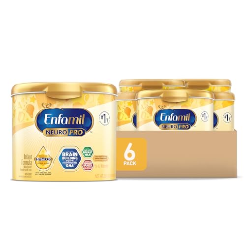 Image of Enfamil NeuroPro Baby Formula, Milk-Based Infant Nutrition, MFGM* 5-Year Benefit, Expert-Recommended Brain-Building Omega-3 DHA, Exclusive HuMO6 Immune Blend, Non-GMO, 124.2 oz​