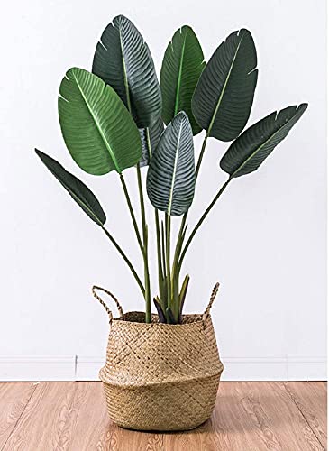 Lawei - Set di 2 cestini portaoggetti in vimini di...