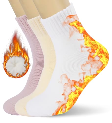 Image of KANAV Women's Warm Winter Thermal Socks - Thick, Soft, Cute & Comfy Slouch Socks