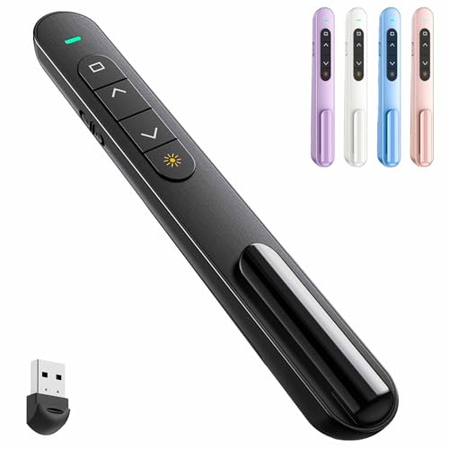 qui presentation clicker for powerpoint rf 24ghz usb wireless presenter remote with volume control powerpoint clicker slide advancer for mac windows laptop keynote