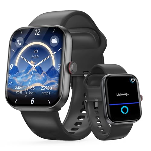 uaue Smart Watch for Men Women with Alexa Built-in, 1.91' HD IP68 Waterproof Fitness Watch with...