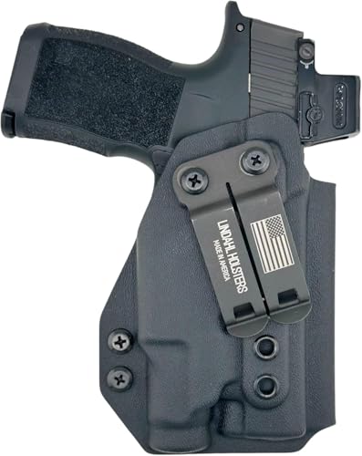 Lindahl Holster IWB Kydex for Sig P365XL + TLR-7 Sub Fits SIG Rail Mount Only Not for Macro Grip or 1913 Light Concealed Carry Optic in USA (Black Left Hand)