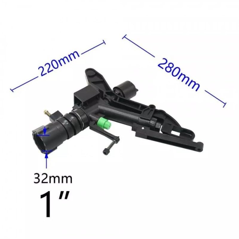 Canon d'arrosage agricole réglable bidirectionnel femelle de 2,5 cm