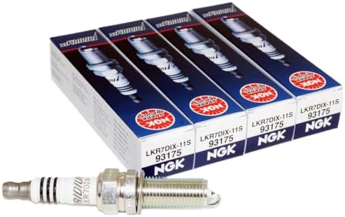 NGK LKR7DIX-11S Iridium IX Spark Plug (93175 Iridium Ix), 4 Pack