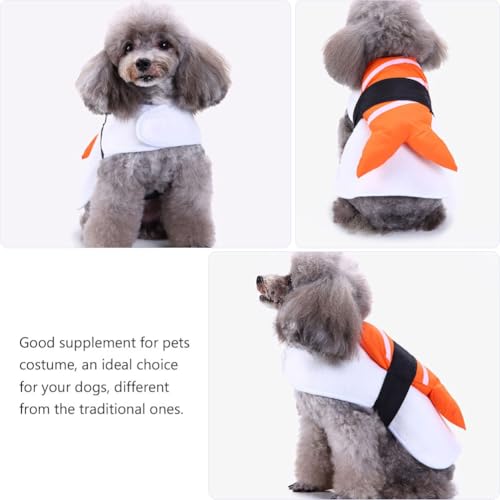 FRCOLOR Lustiges Hund Sushi Kostüm Halloween Haustier Cosplay Outfit Lustige Hundekostüme Hunde Halloween- Für Party Fotoshooting