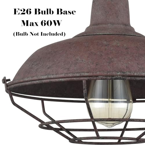 Image of DAYCENT Semi Flush Mount Ceiling Light Barn Style Light Fixtures