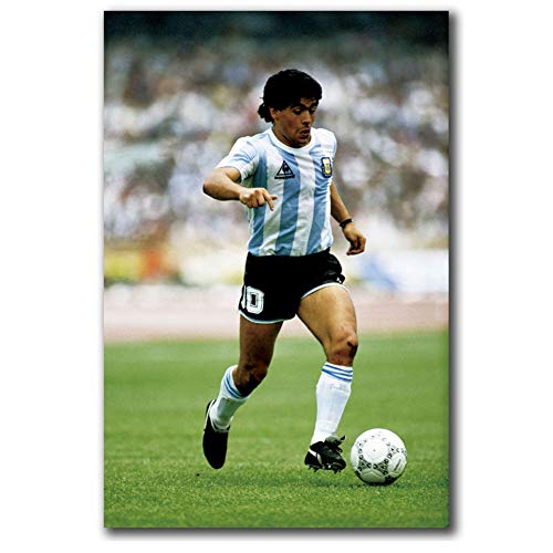 yhyxll Maradona Football Star Pop Carteles e Impresiones Art Poster Canvas Painting Home Decor Impresión en Lienzo Impresión en lienzo-60x90cm Sin Marco