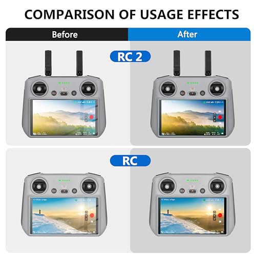 STARTRC Mini 4 Pro Anti-Glare Matte Tempered Glass Screen Protector Film for DJI Mini 4 pro/Mini 3 Pro/Mini 3/Air 3 RC/RC2 Remote Controller Accessories (2 PACK)