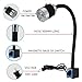 VCEVCL Led CNC Machine Tool Work Lamp Lathe Long Gooseneck Workshop Working Lights Magnetic/Screw Base Super Bright Industrial Lamp(Clip Base,9W)
