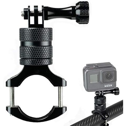 EVO Gimbals Handlebar Bike Mount with 360 Swivel for GoPro12/11/10/9/MAX, insta360 GO2/GO 3/3S,X4/X3/X2/RS/R – 100% CNC Aluminum, 22-34mm Adjustable Clamp Works with Most Mountain Bikes Cover