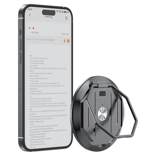 Vocal numérique Note KI,64GB AI Voice Recorder with Memory,AI Voice Recorder with Case Digital Voice Recorder App,AI Summary Support 100 Languages Designed