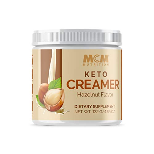 MCM Nutrition - Keto Coffee Creamer Powder (Hazelnut) - Boosts Energy & Improves Mental Clarity – Keto Creamer for Coffee with MCT Oil Powder C8 & C10 - Increases Ketones for Keto Diet (24 Servings)