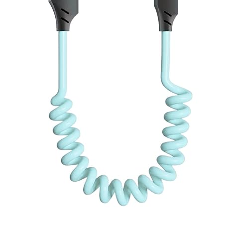 Lunatic 0860 USB Type-C Lightning 4'ü 1 Arada 65W PD Hızlı Şarj Data Kablosu 1.5m Spiral Çevirici Akıllı Hibrit Bağlantı (4-in-1)