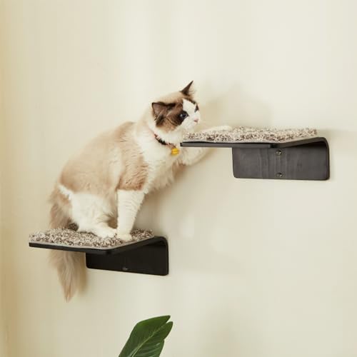 LIORCE 2 Escalones de Madera para Gatos para Pared miniatura 1