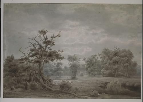 Tableau paysage forestier de Düsseldorf Lars Hertervig decoration murale salon toile 60x90