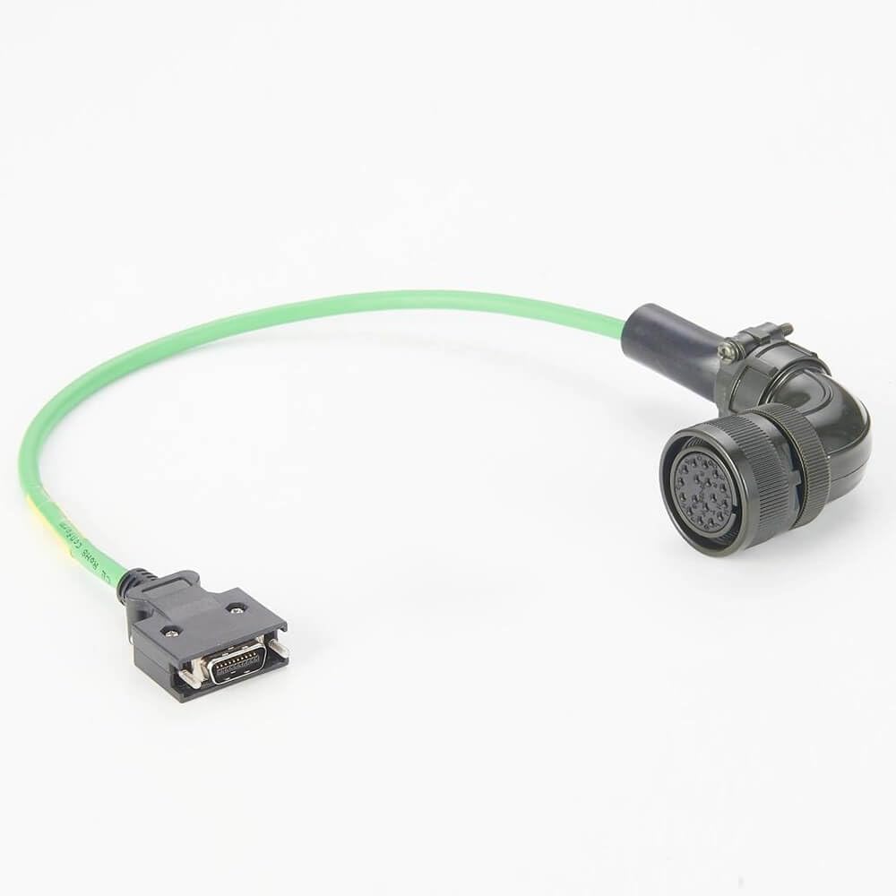 Elecbee Ms3108A20-29S 17 broches vers connecteur mâle SCSI HPCN 20 broches droit avec câble de codage servo B2 0,5 m