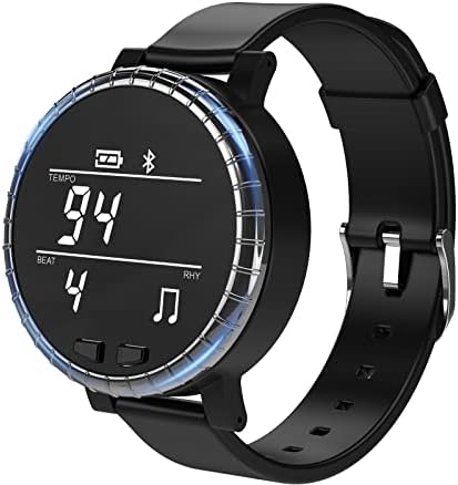 Wegrower Smart Vibrating Metronome, Wearable Digital Metronome for All Instruments (Guitar, Piano, Drum, Violin), Light Tempo Beat Rhythm Easily Adjustable with Dial, Watch Metronome