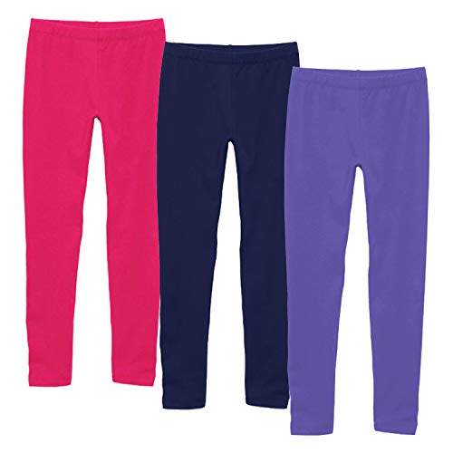 KIDPIK Girls Leggings 3-Pack | Great Basics Everyday Wear